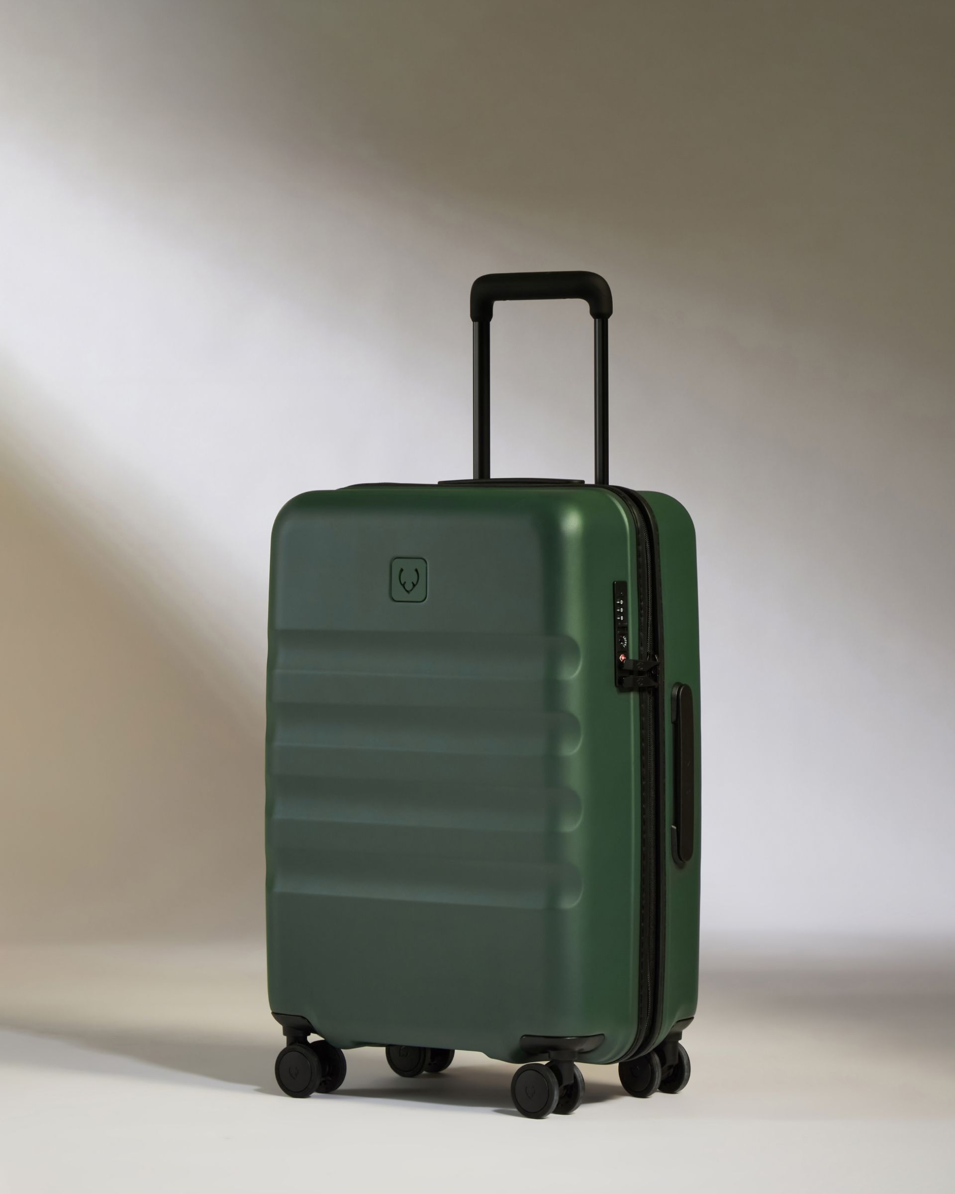 Large Carry on Luggage in Green Icon Stripe Lightweight Hard Shell Suitcase Antler Luggage Australia