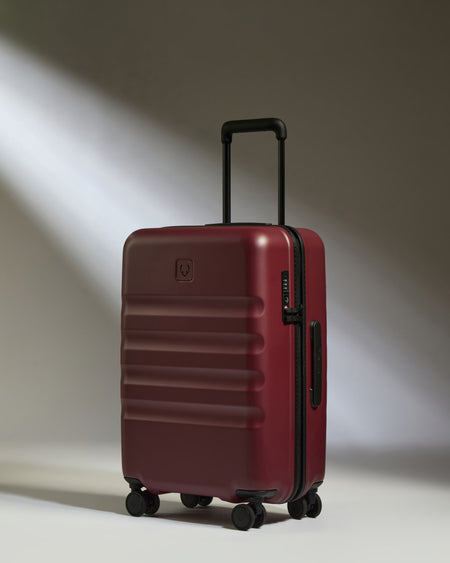 Large Carry-on Luggage in Cedar Red - Icon Stripe