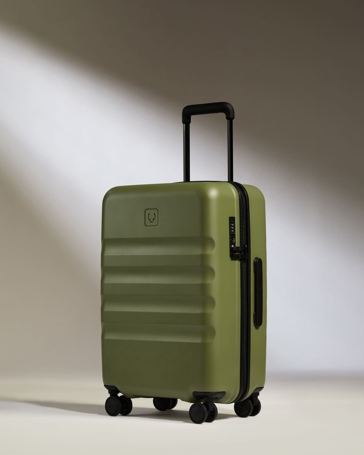 Large Carry-on Luggage in Fern Green - Icon Stripe