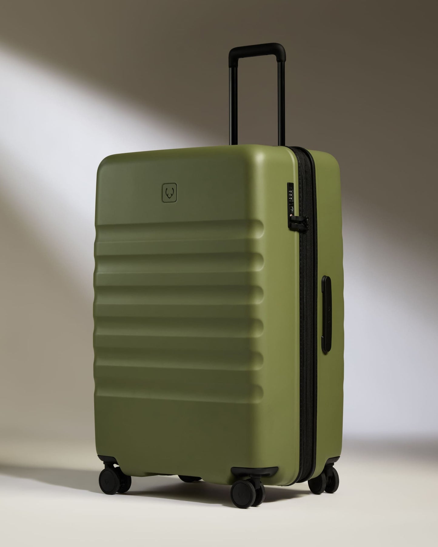 Large Carry-on Luggage Set in Fern Green - Icon Stripe