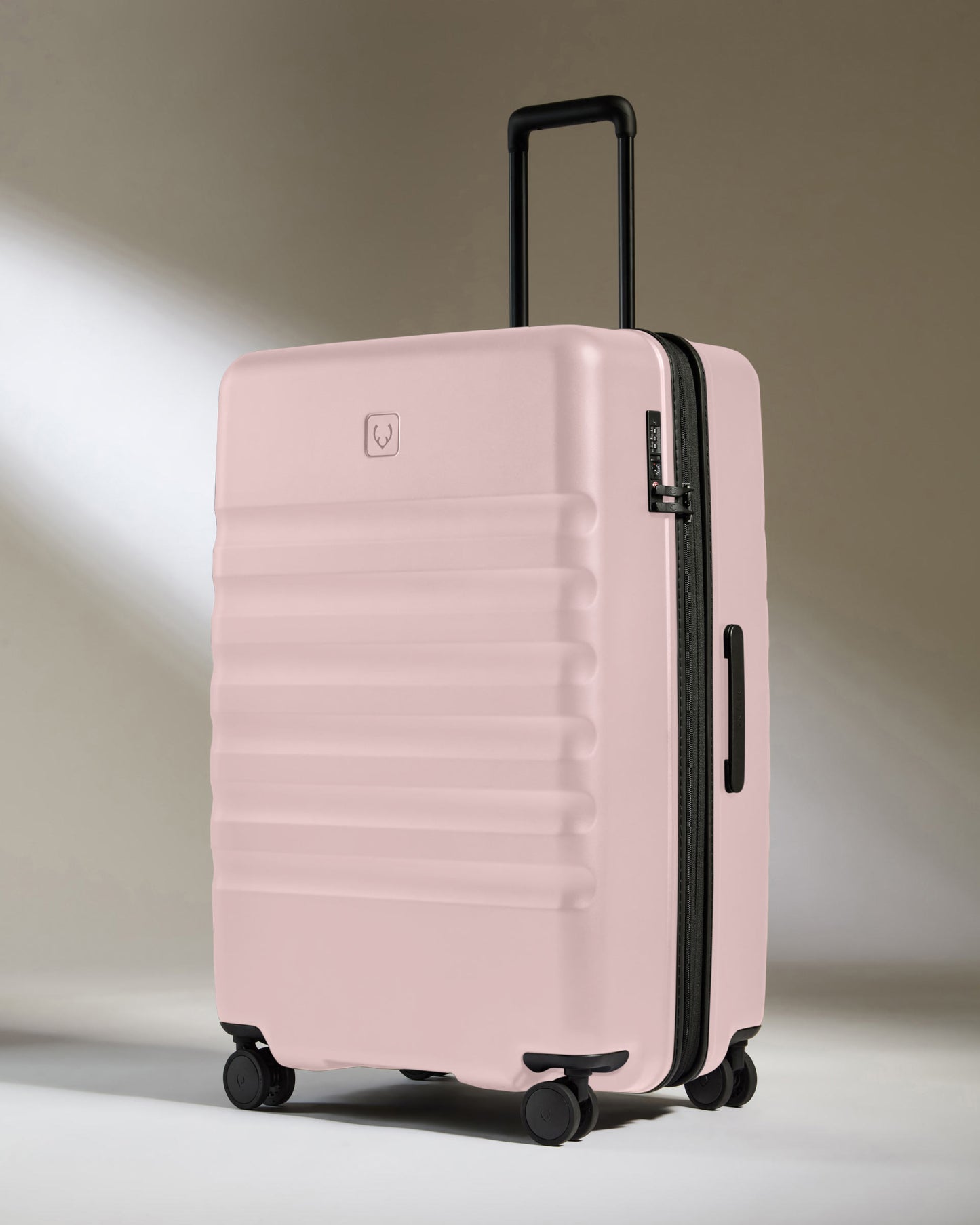 Large Carry-on Luggage Set in Moorland Pink - Icon Stripe