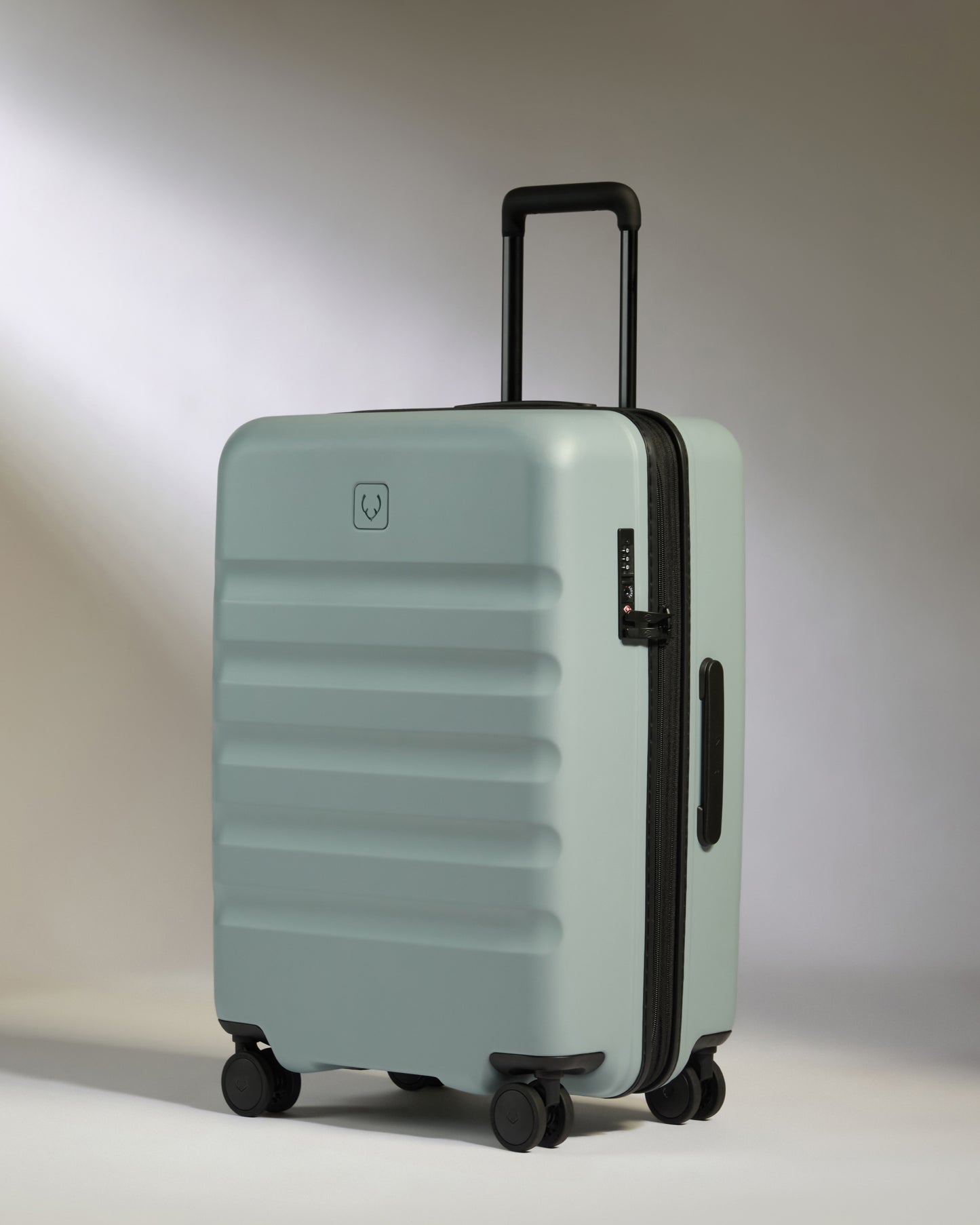 Large Carry-on Luggage Set in Mist Blue - Icon Stripe