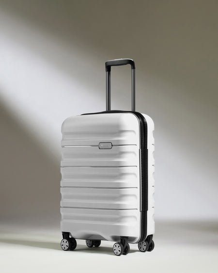 Expandable Carry-on Luggage in White - Lincoln