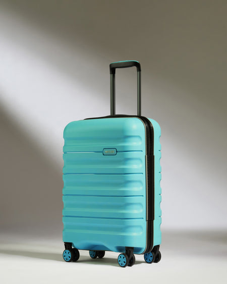 Expandable Carry-on Luggage in Teal - Lincoln