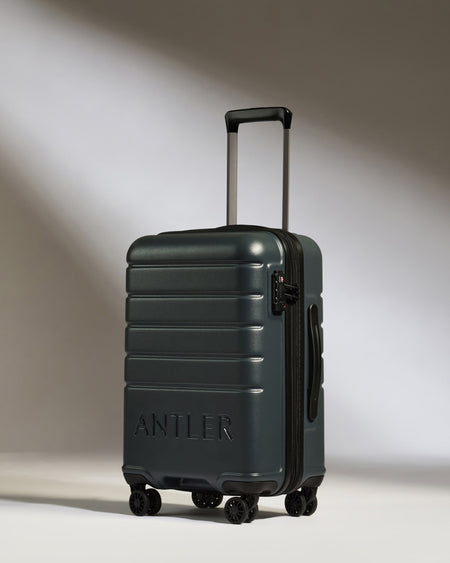 Expandable Carry-on Luggage Set in Granite Grey - Logo