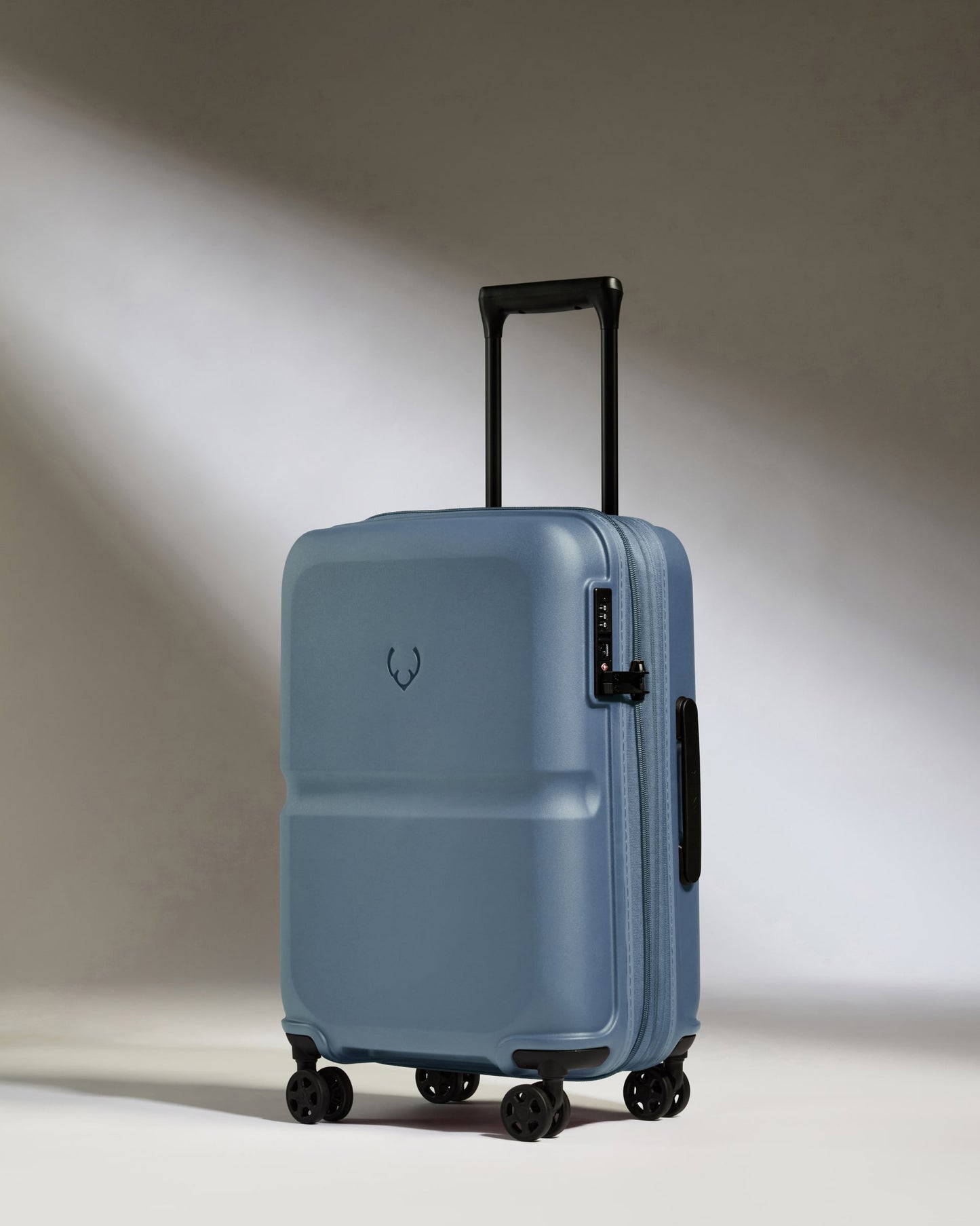 Expandable Carry-on Luggage Set in Cove Blue - Single Stripe