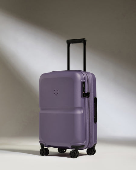 Expandable Carry-on Luggage in Thistle Purple - Single Stripe