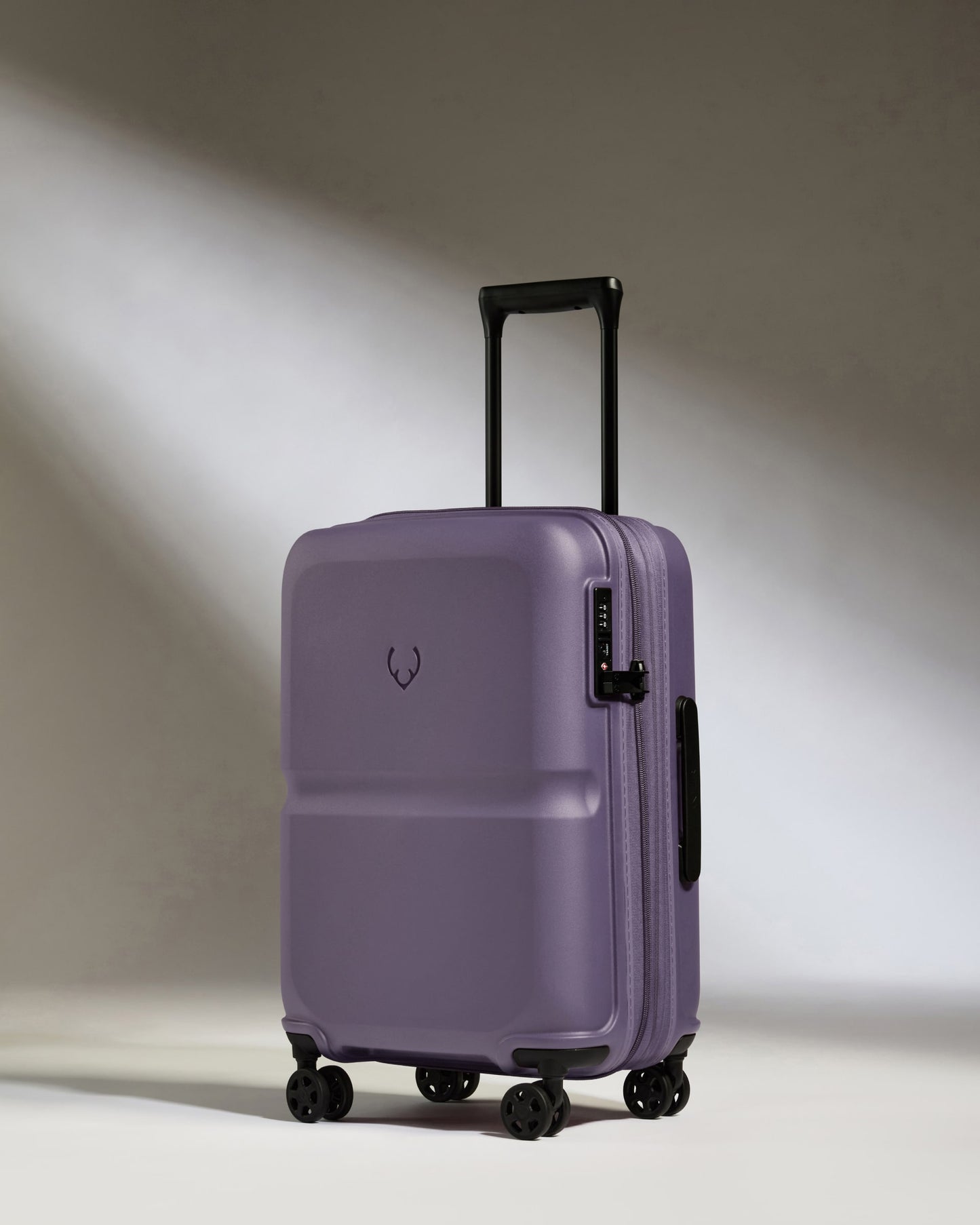 Expandable Carry-on Luggage Set in Thistle Purple - Single Stripe