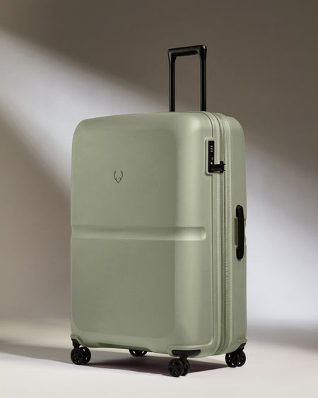 Large Luggage in Clover Green - Single Stripe