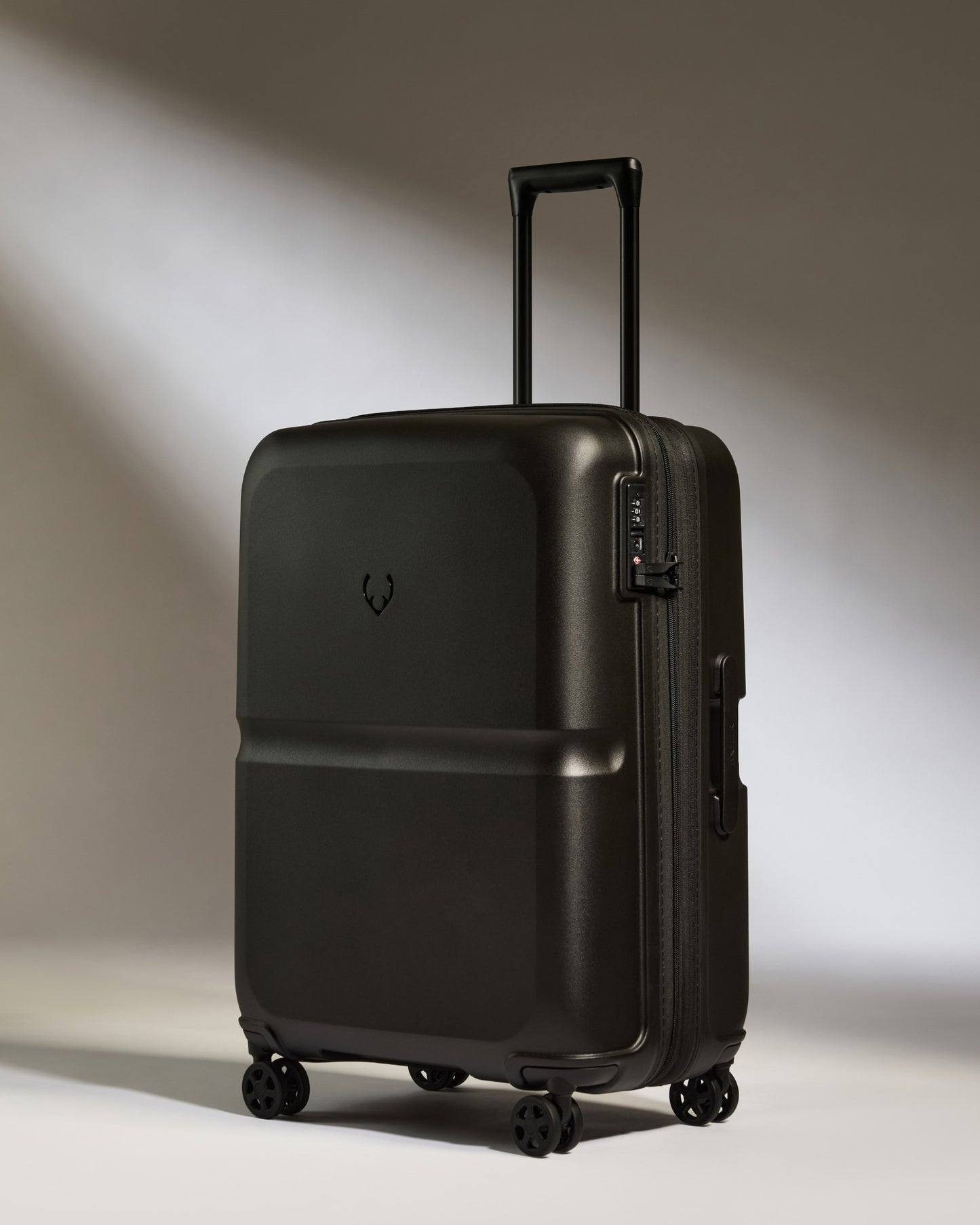 Expandable Carry-on Luggage Set in Black - Single Stripe