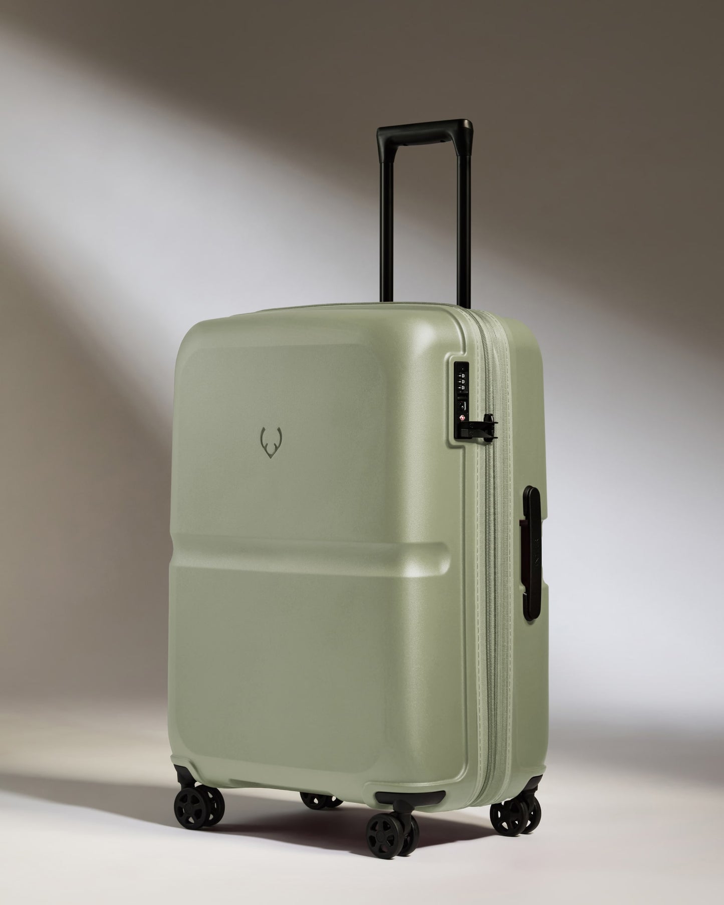 Expandable Carry-on Luggage Set in Clover Green - Single Stripe