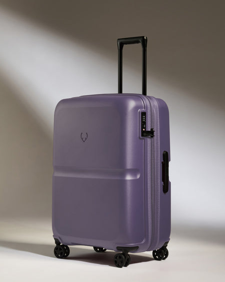 Medium Luggage in Thistle Purple - Single Stripe