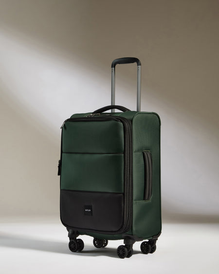 Lightest Carry-on Luggage Set in Antler Green - Soft Stripe