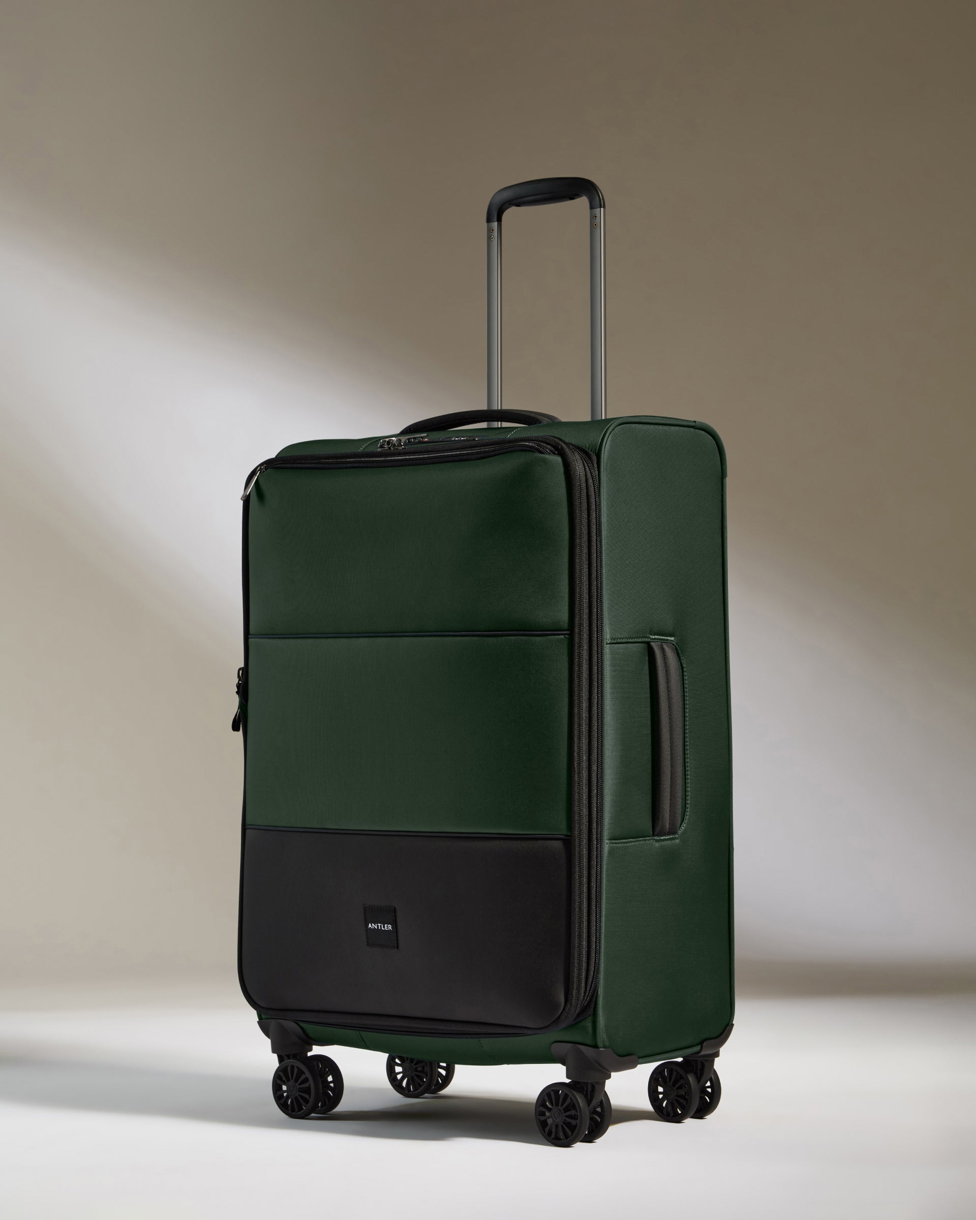 Lightest Medium Suitcase in Green Soft Stripe Soft Suitcase Antler Luggage Australia