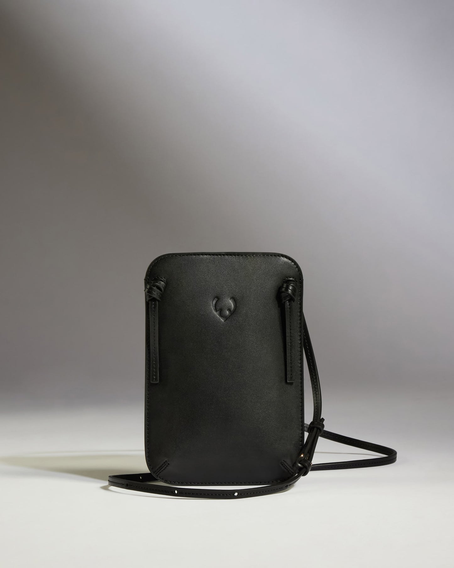 Crossbody Bag in Black Leather - 1914 Collection