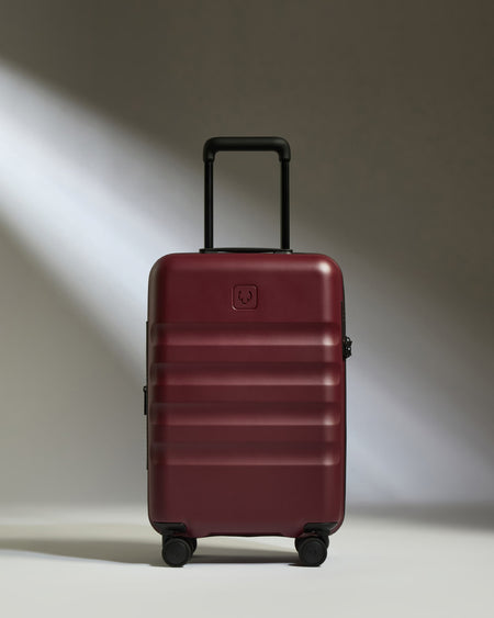 Expandable Carry-on Luggage in Cedar Red - Icon Stripe