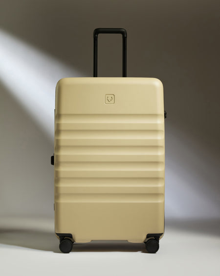 Large Luggage in Dune Yellow - Icon Stripe