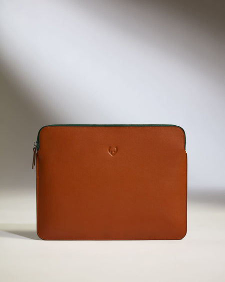 Laptop & Document Case in Tan Leather - 1914 Collection