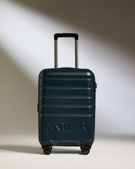 Expandable Carry-on Luggage in Midnight Blue - Logo