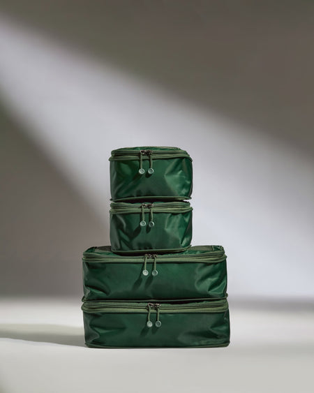 Packing Cubes in Green - Set of 4