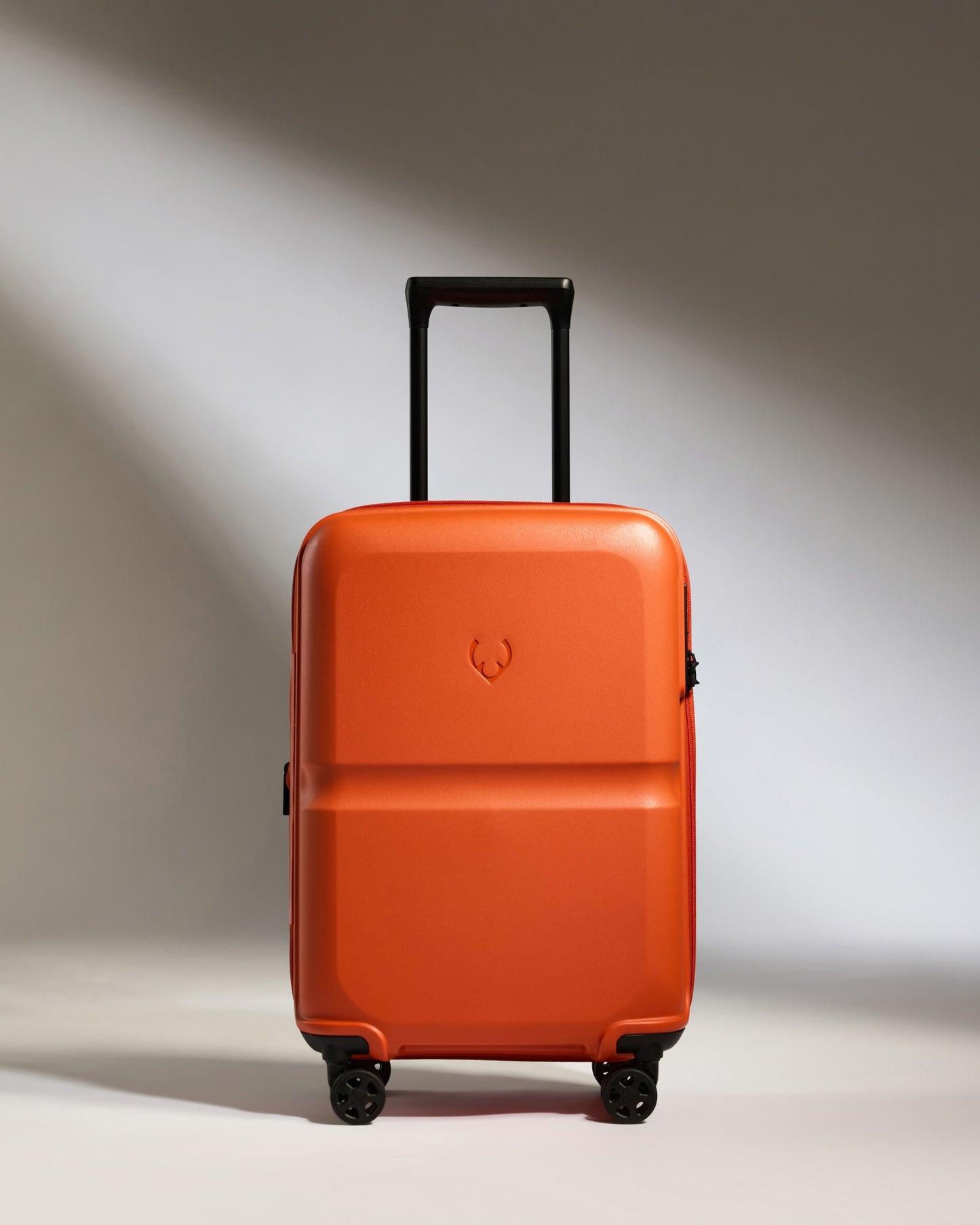 Expandable Carry-on Luggage in Ember Orange - Single Stripe