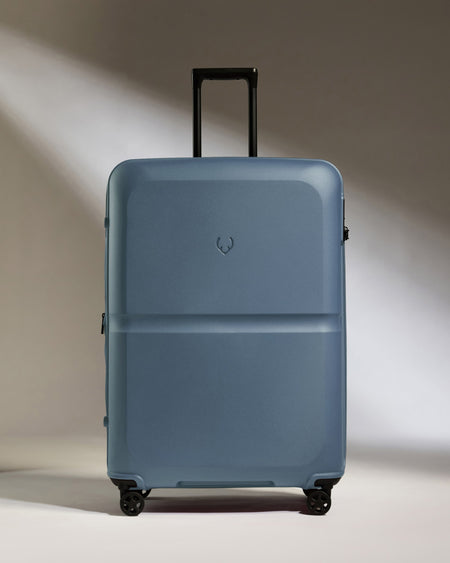 Large Luggage in Cove Blue - Single Stripe