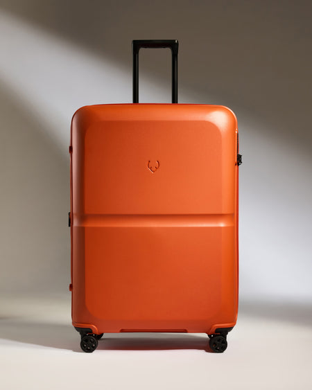 Large Luggage in Ember Orange - Single Stripe