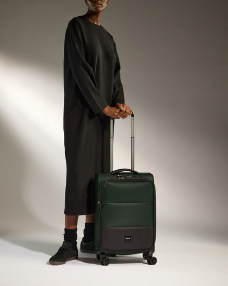 Lightest Carry-on Luggage in Antler Green - Soft Stripe