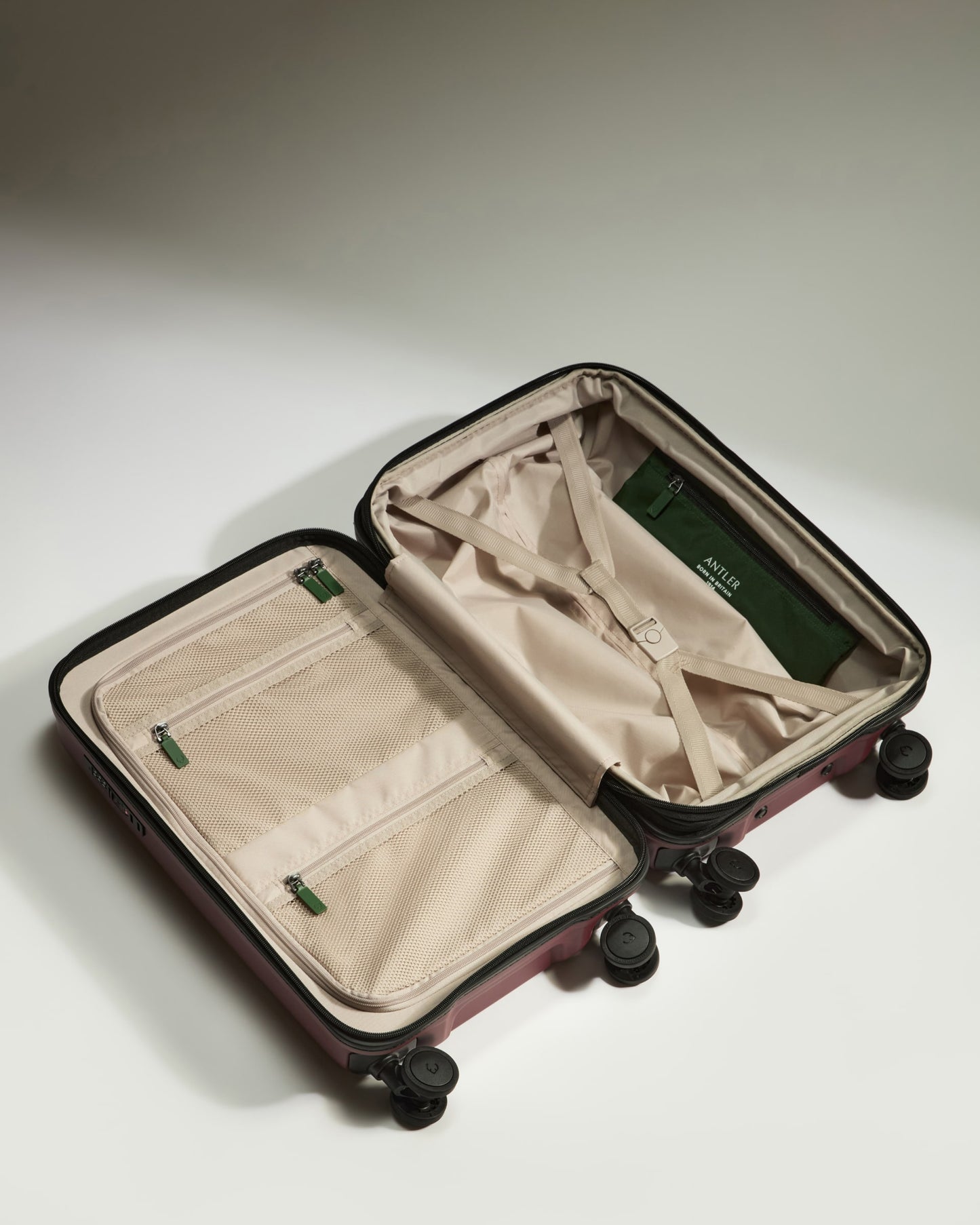 Expandable Carry-on Luggage in Cedar Red - Icon Stripe