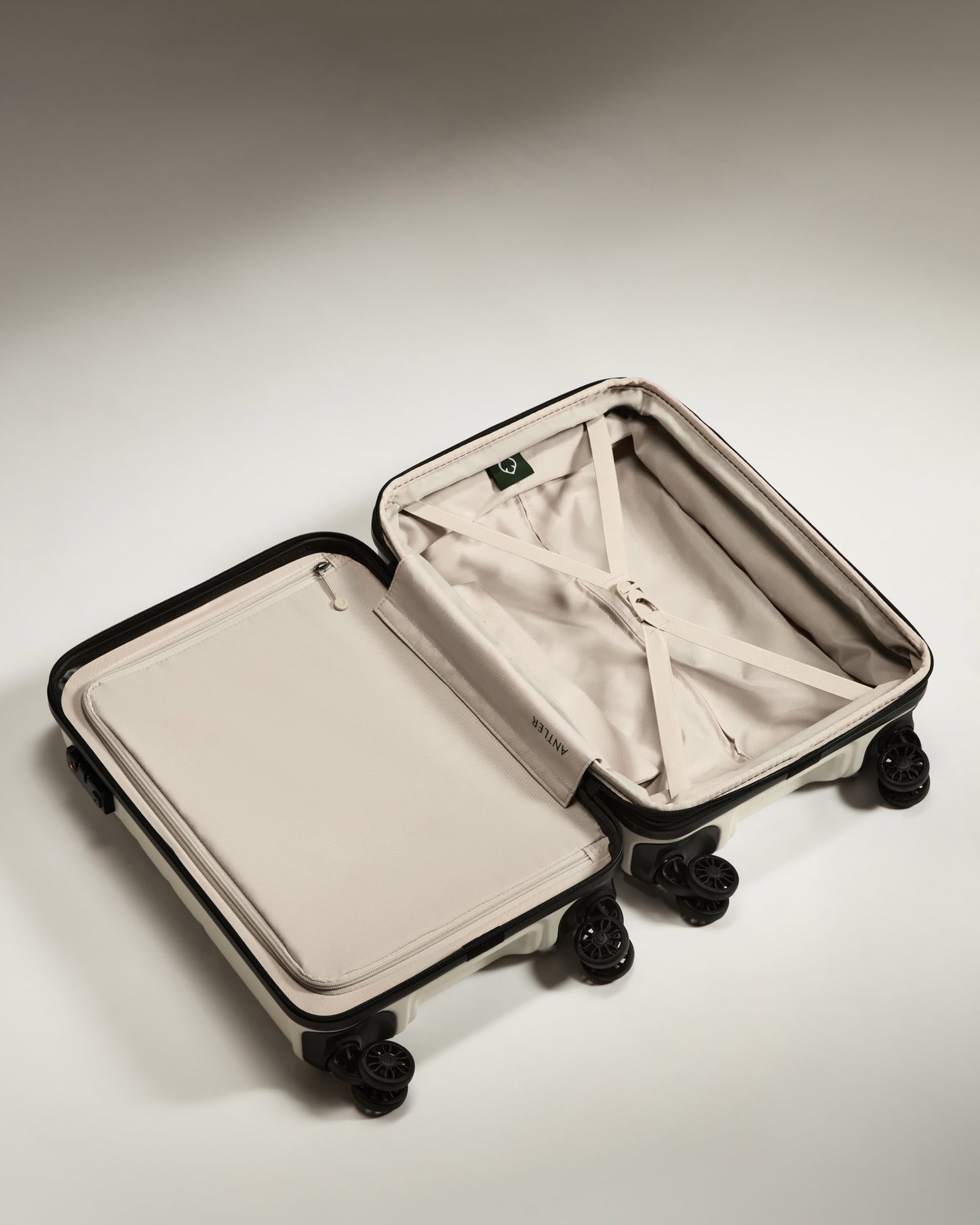 Expandable Carry-on Luggage in Arctic White - Logo