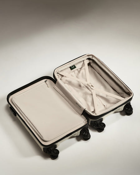 Expandable Carry-on Luggage in Arctic Grey - Logo