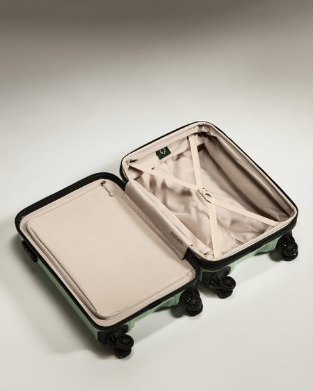 Expandable Carry-on Luggage in Aspen Green - Logo