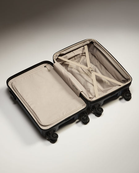 Expandable Carry-on Luggage in Midnight Blue - Logo