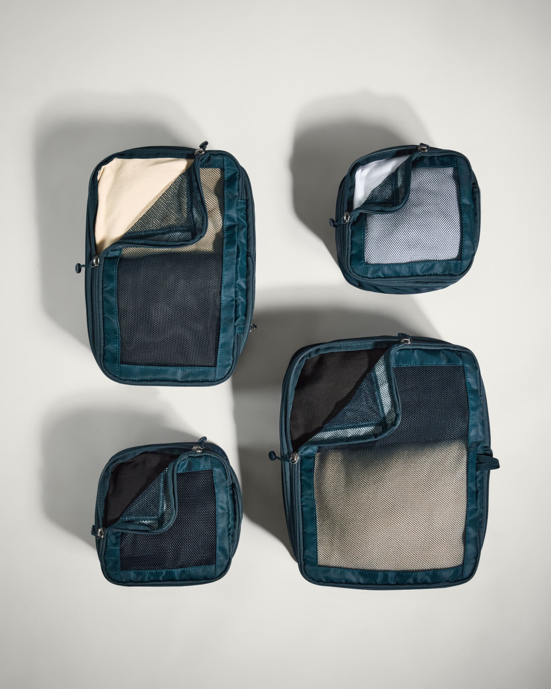 Packing Cubes in Indigo Blue Set of 4 Travel Accessories Packing Organiser Antler Luggage Australia