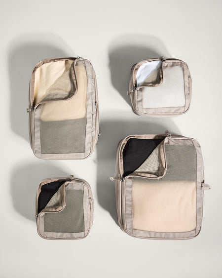 Packing Cubes in Taupe - Set of 4