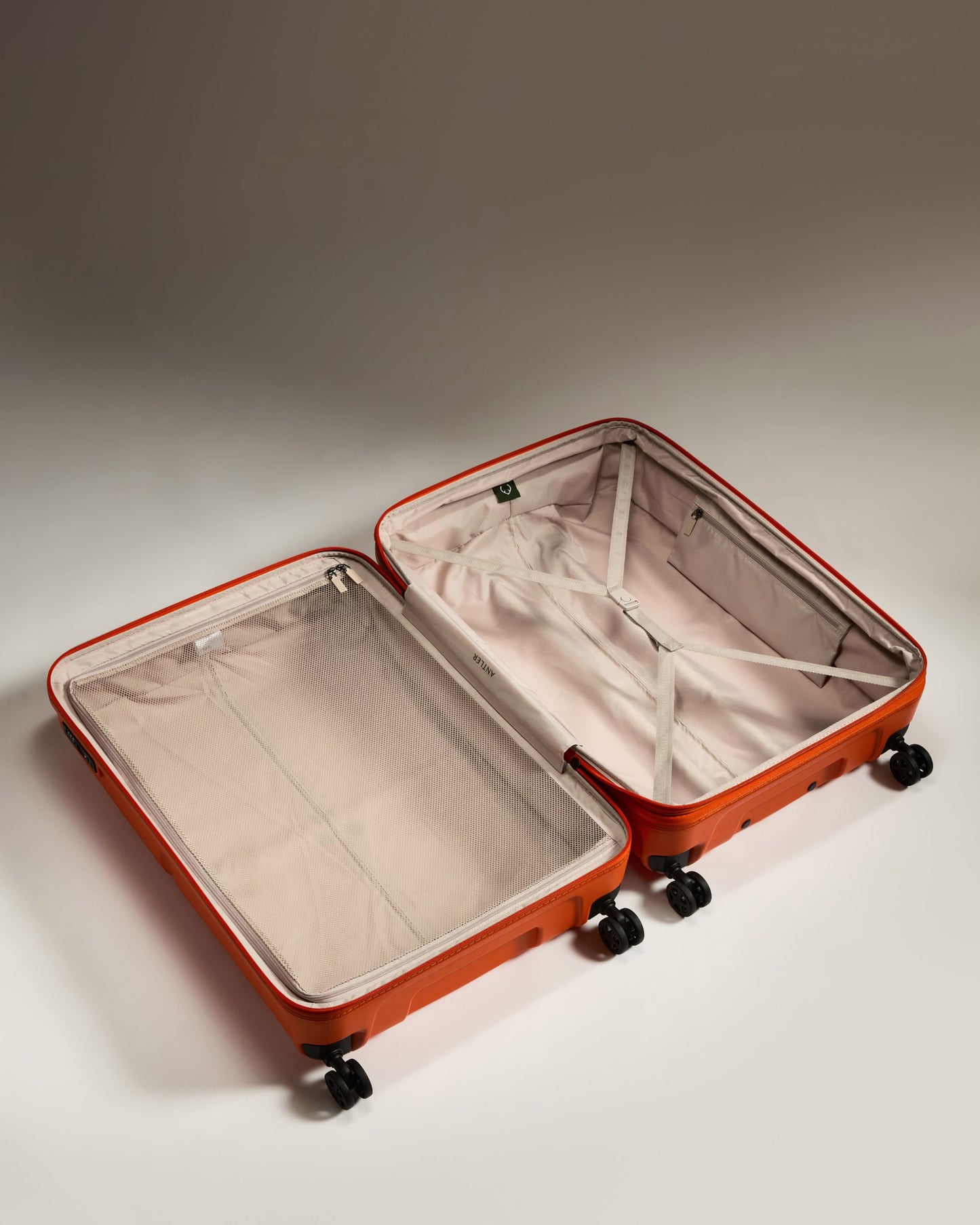 Expandable Carry-on Luggage Set in Ember Orange - Single Stripe