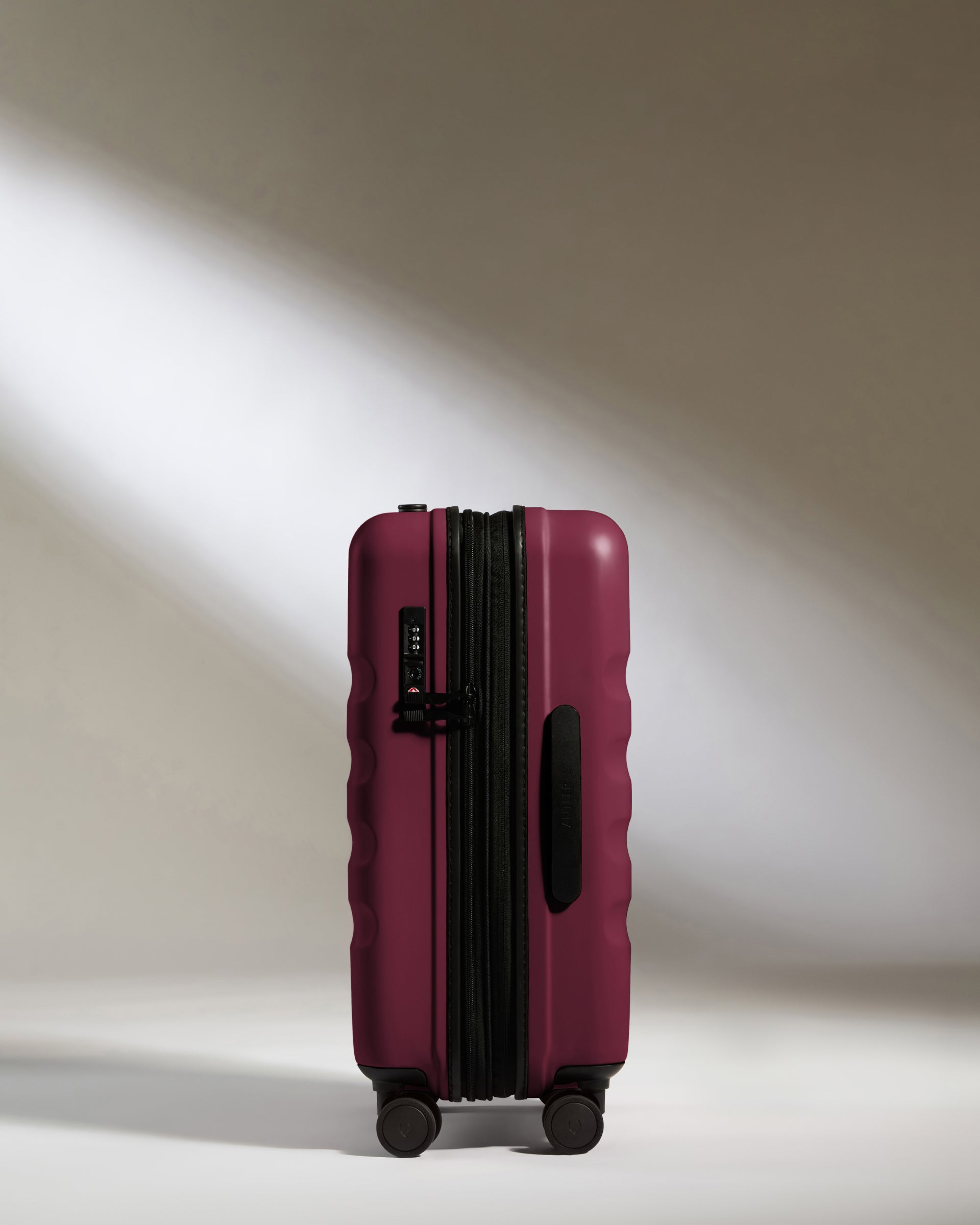 Expandable Carry on Luggage in Purple Icon Stripe Lightweight Hard Shell Suitcase Antler Luggage Australia