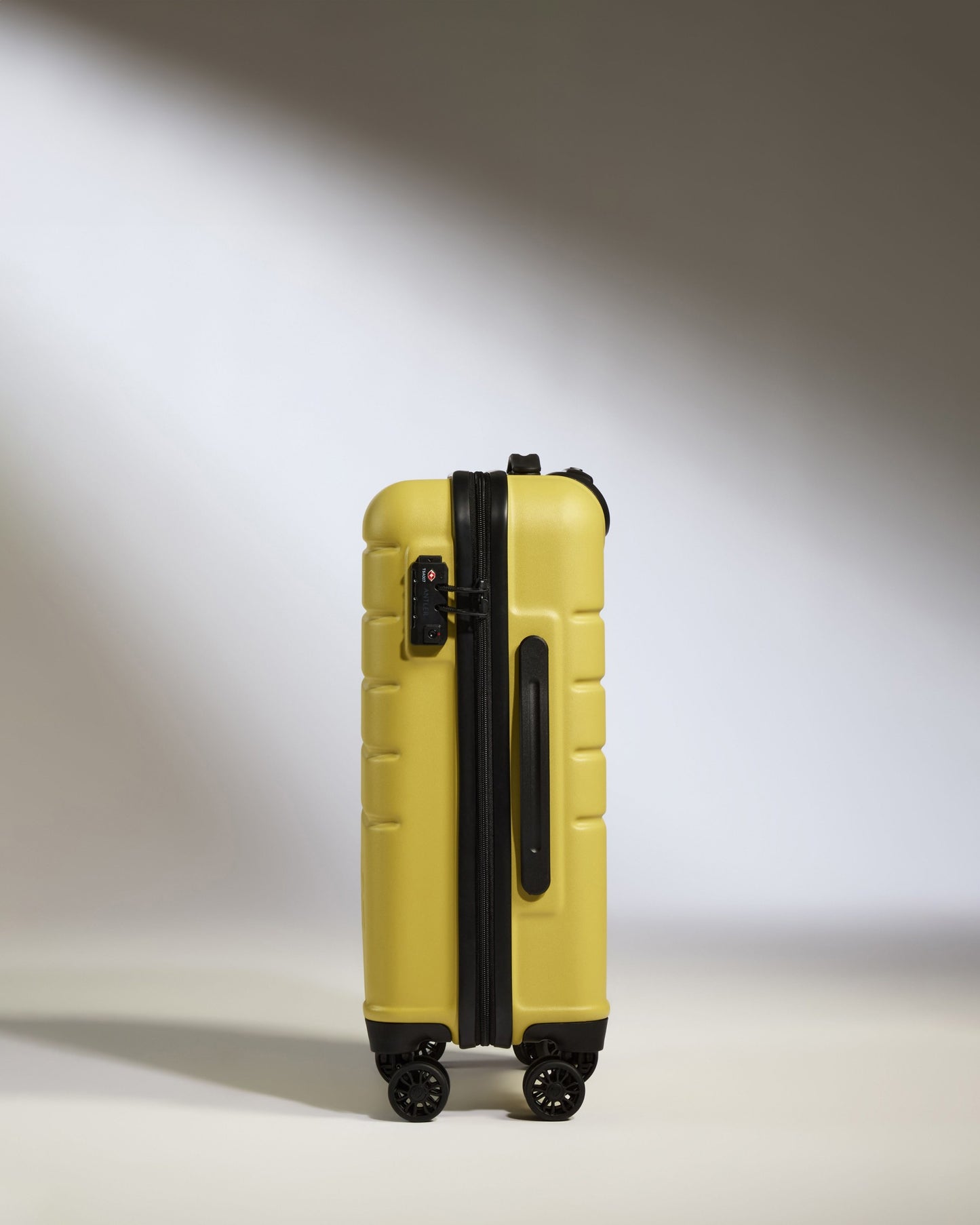 Expandable Carry-on Luggage in Mustard Yellow - Logo