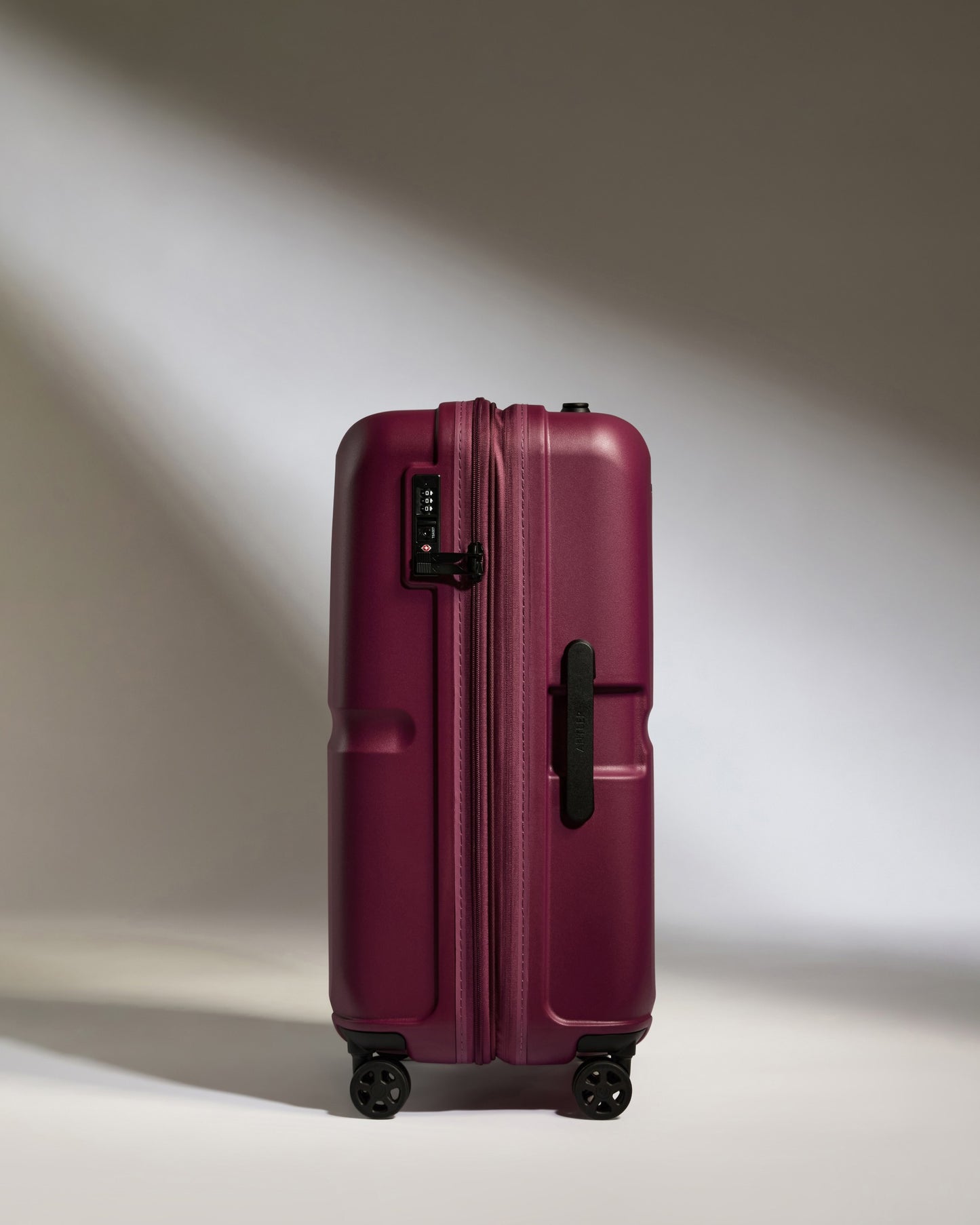 Expandable Carry-on Luggage Set in Heather Purple - Single Stripe