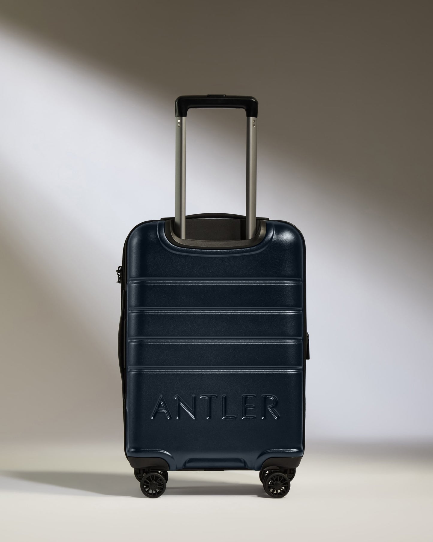 Expandable Carry-on Luggage in Dark Navy - Logo