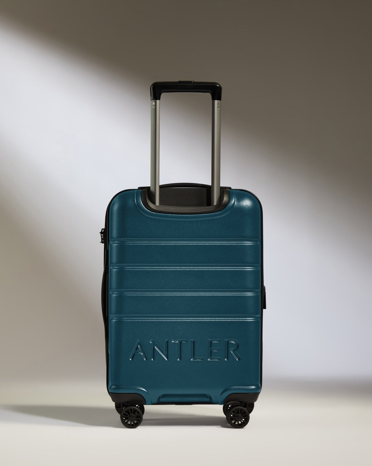 Expandable Carry-on Luggage in Soft Blue - Logo