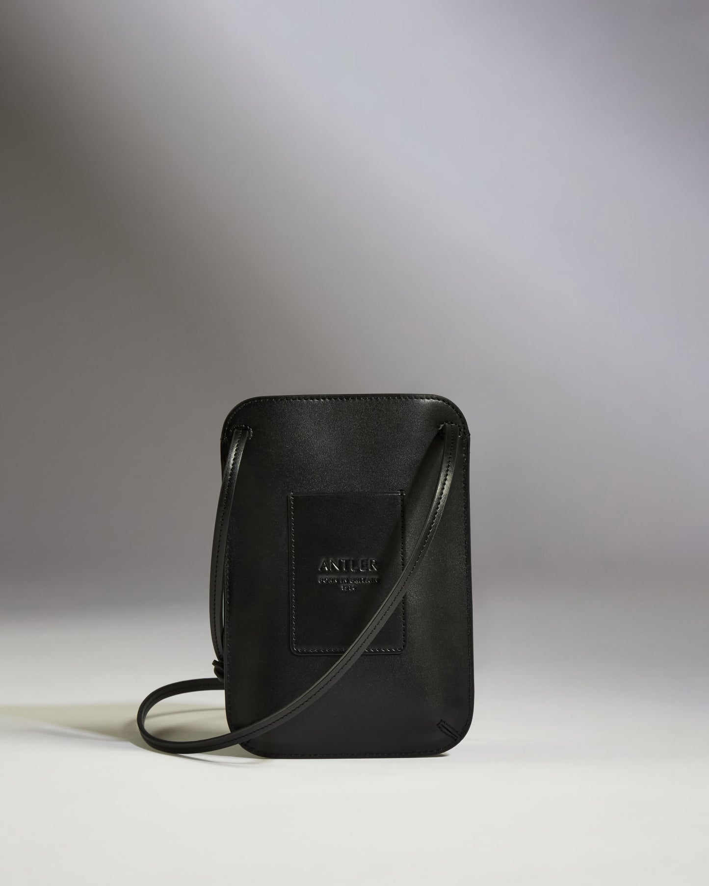 Crossbody Bag in Black Leather - 1914 Collection