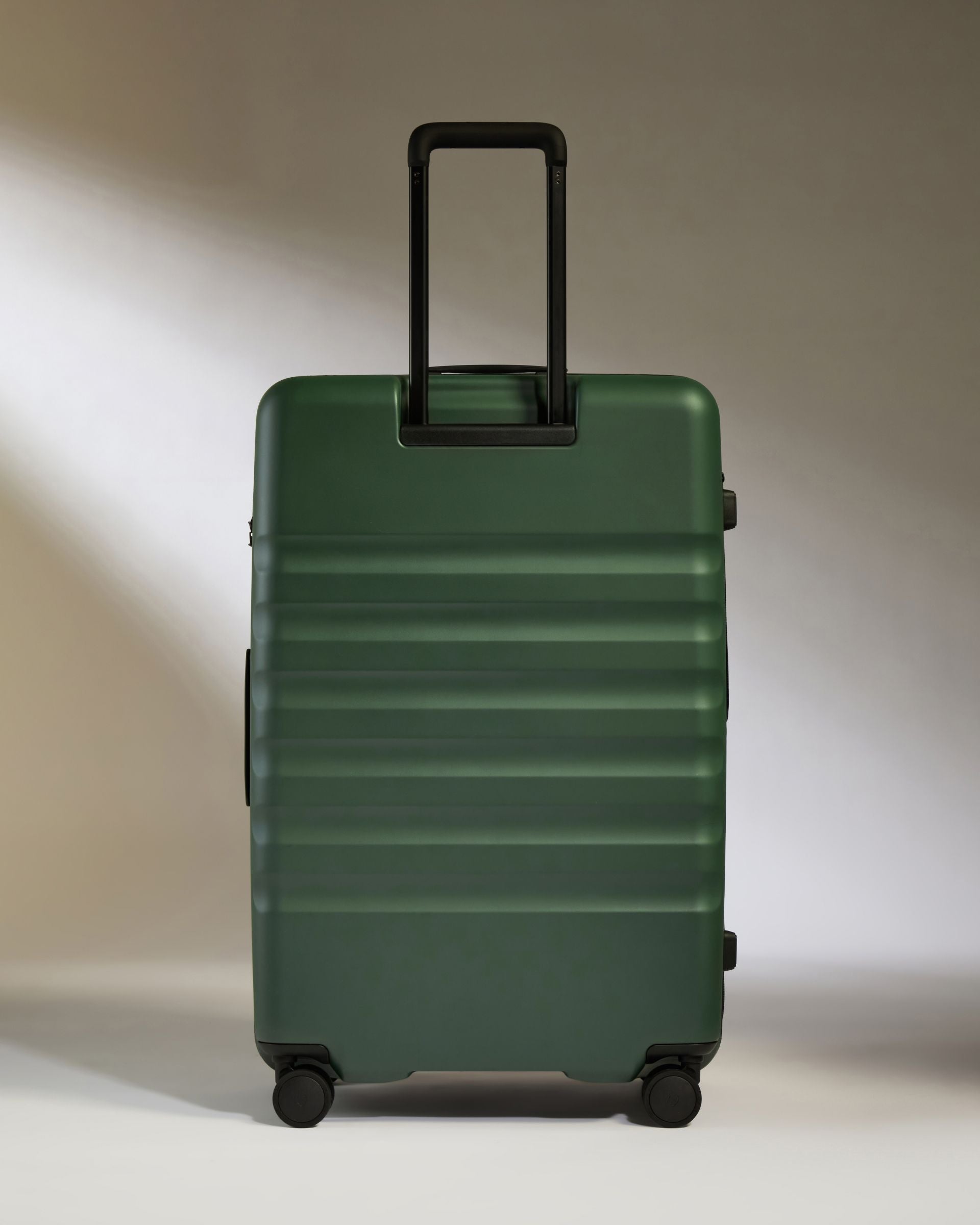 Green hard fashion suitcase