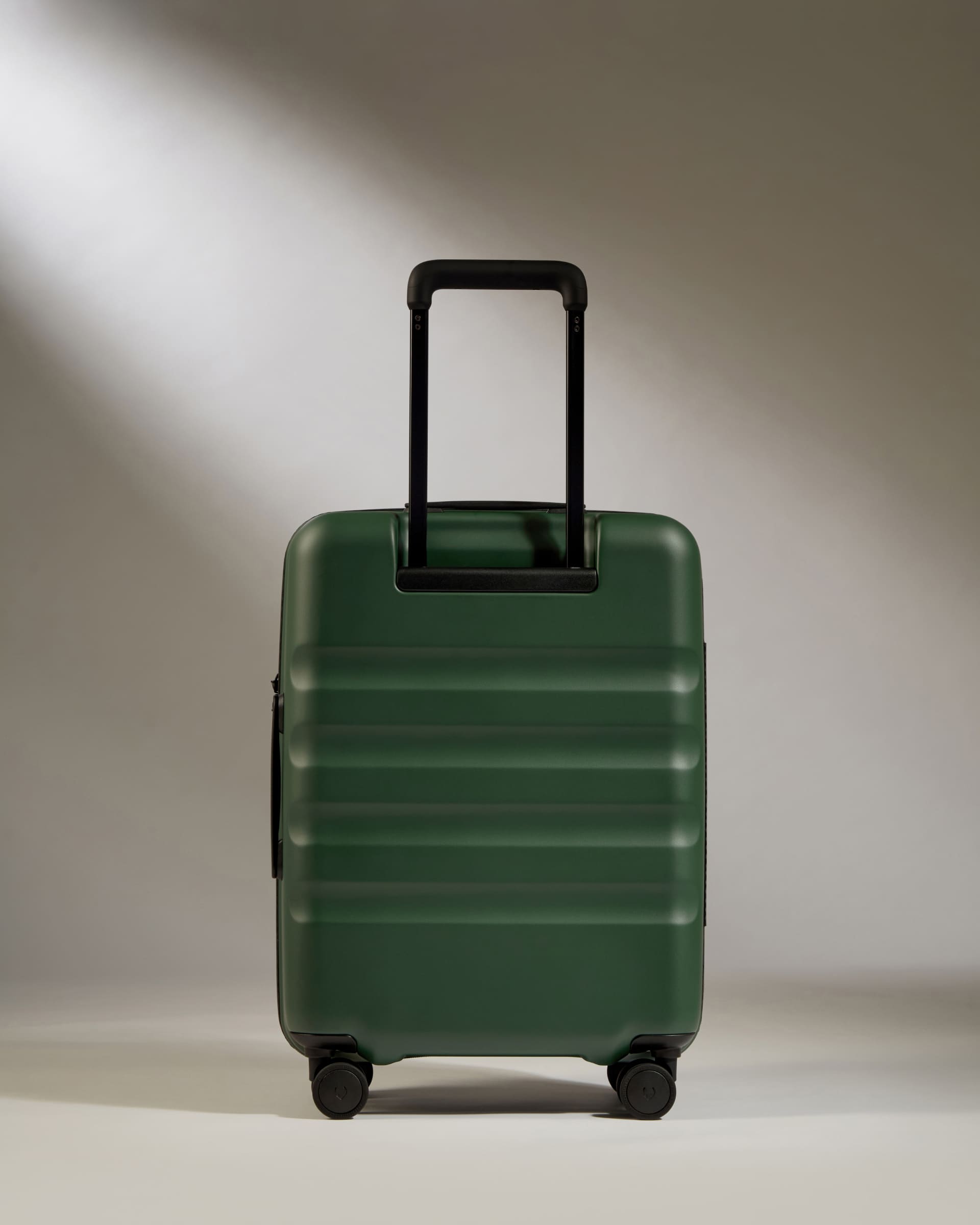 Carry on with Pocket Luggage in Green Icon Stripe Hard Suitcase Antler Luggage Australia