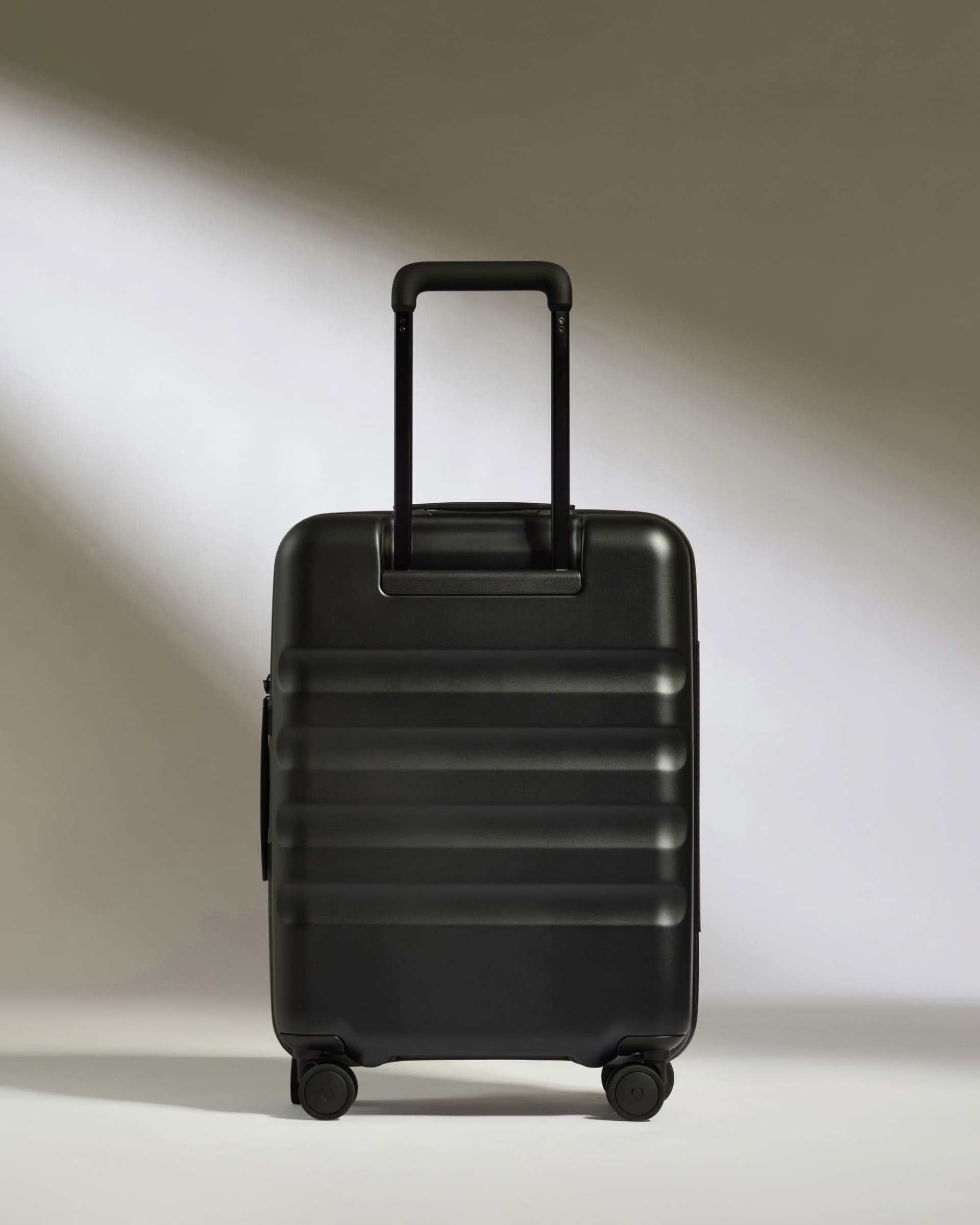 Carry on with Pocket Luggage in Black Icon Stripe Hard Suitcase Antler Luggage Australia