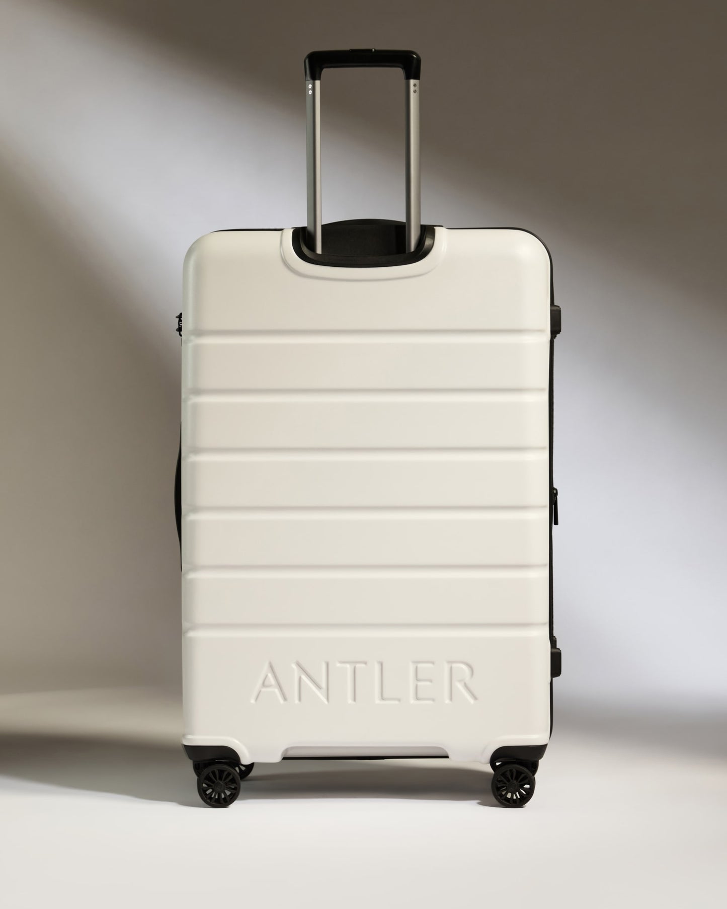 Large Luggage in Arctic White - Logo