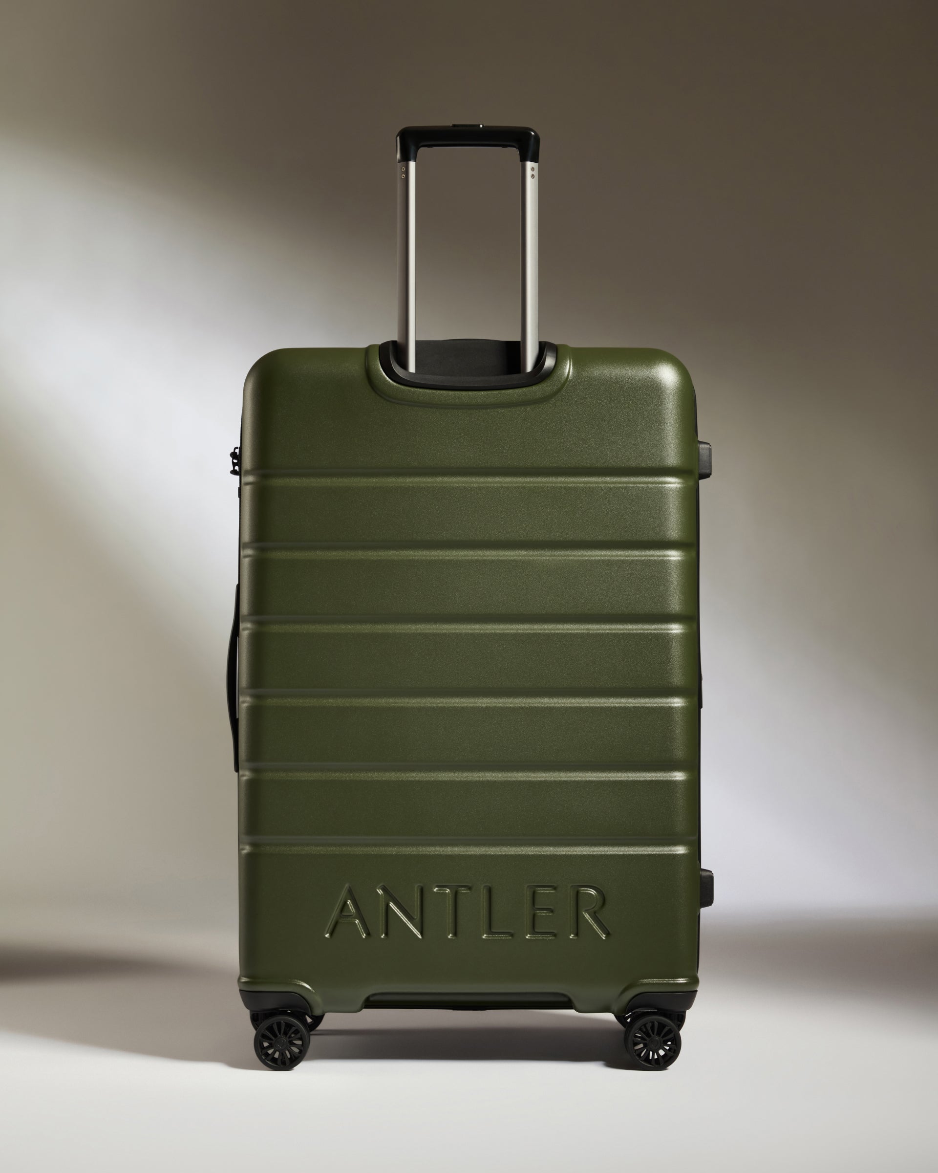 Large Suitcase in Pine Logo Lightweight Hard Shell Luggage Antler Luggage Australia