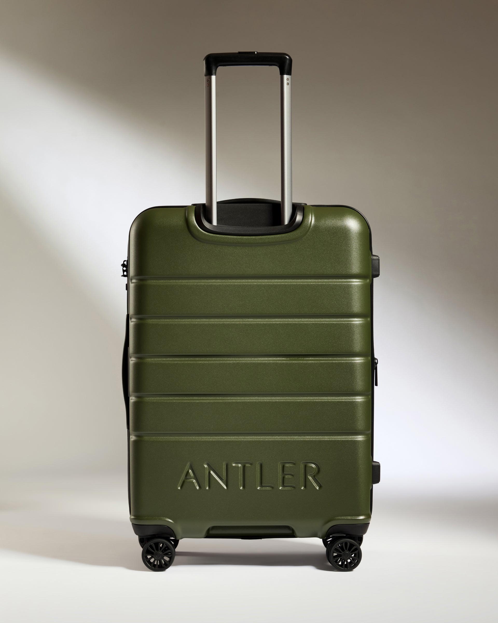 Medium Suitcase in Pine Logo Lightweight Hard Shell Luggage Antler Luggage Australia