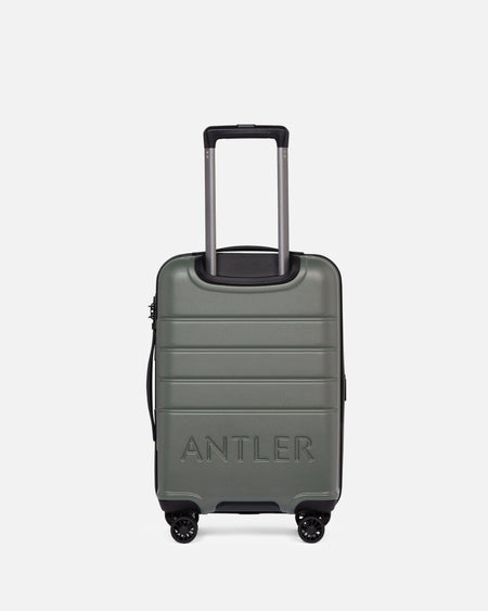 Expandable Carry-on Luggage in Moss Grey - Logo