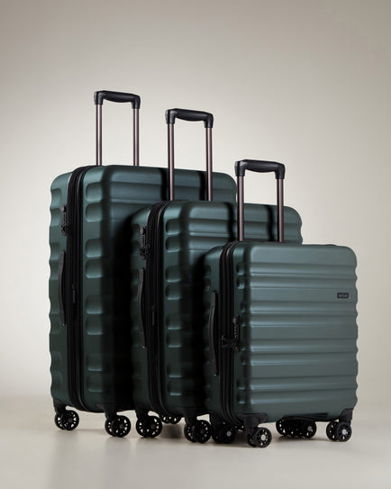 Clifton Set of 3 Suitcases Sycamore (Green) | Hard Suitcase | Antler AU ...
